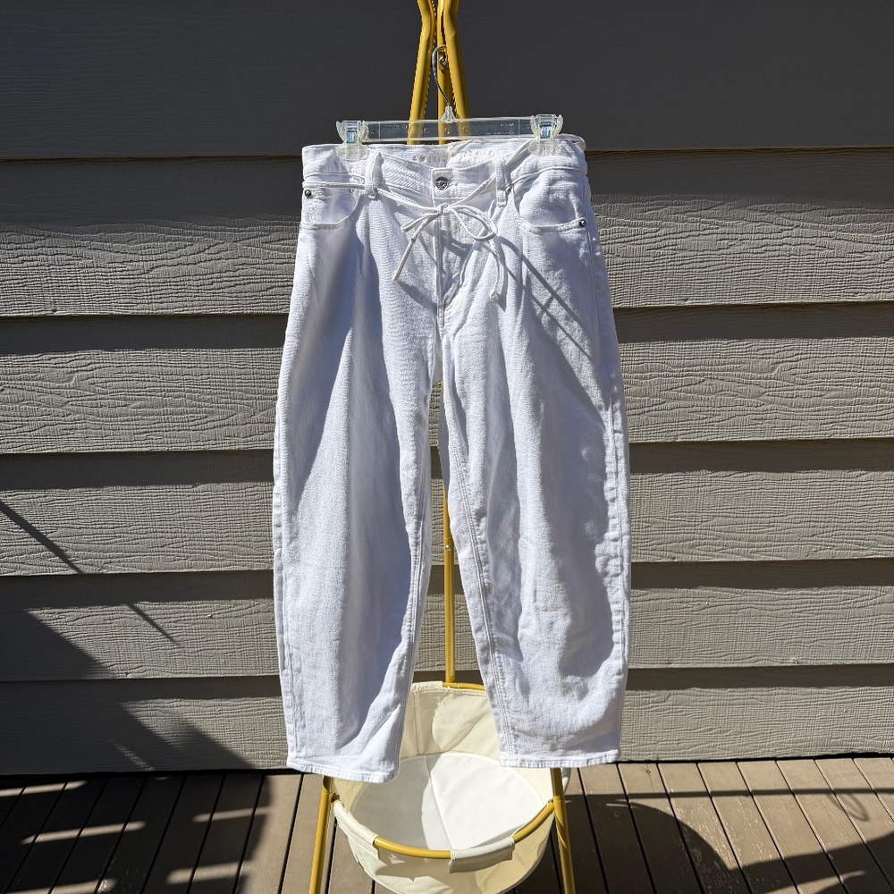 American Eagle Outfitters White Wide Leg Pants
